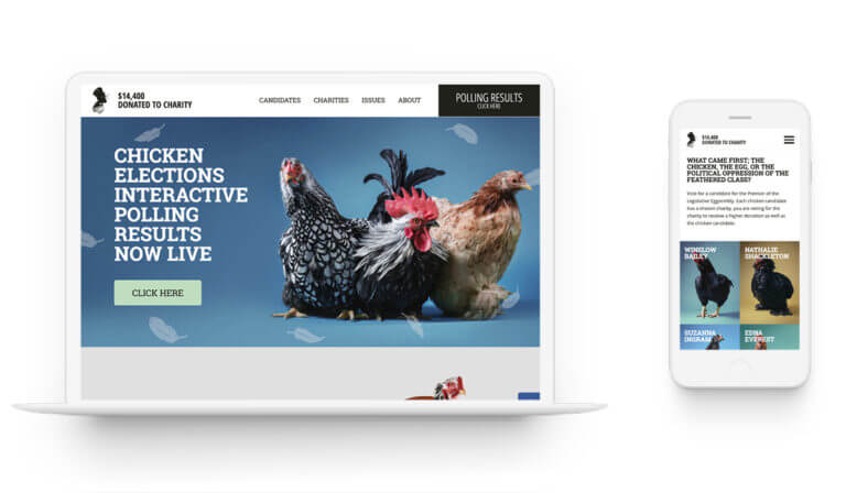 Chicken Elections - Branding. Market Research. Design. Web Development.