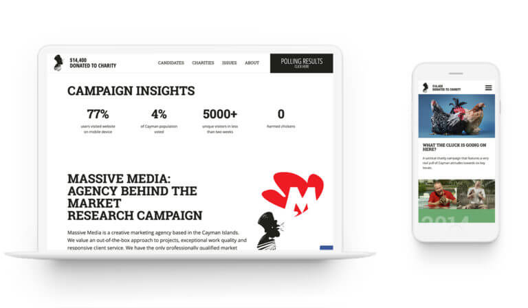 Chicken Elections - Branding. Market Research. Design. Web Development.