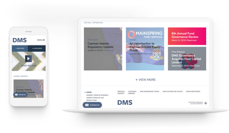 DMS Governance - Marketing Retainer. Rebrand. Web Design.