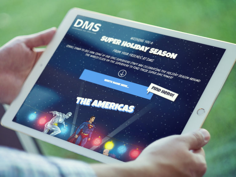 DMS Superheroes - Web Design. Illustrations.