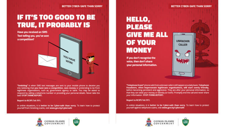 Cyber Awareness campaign - Design. Illustrations.