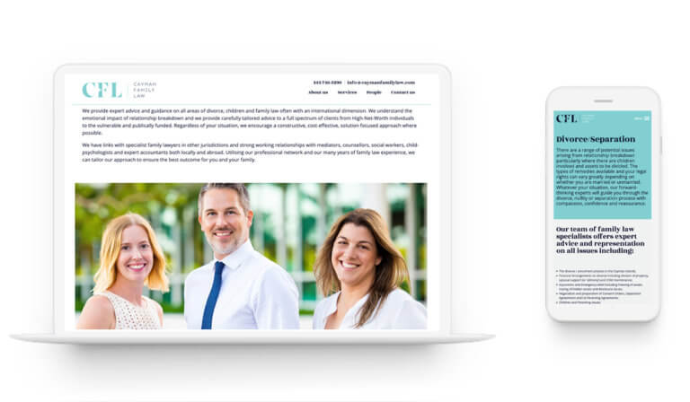 Cayman Family Law - Branding. Web Design.