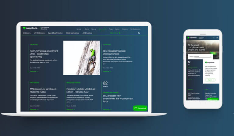 Waystone Compliance Solutions - Branding. Web Design. Marketing Services.