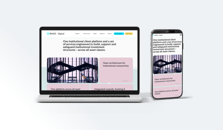 IRACE Digital Bank - Branding. Web Design. Marketing Services. 